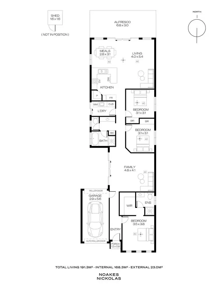 Floorplan of Homely house listing, 6B Folland Avenue, Northfield SA 5085