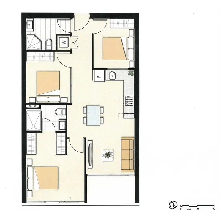 Floorplan of Homely apartment listing, 1003/8 Sutherland Street, Melbourne VIC 3000