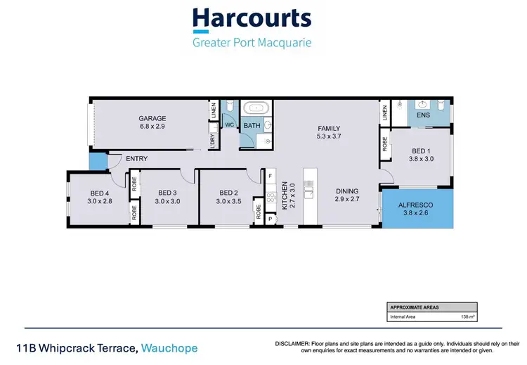 Floorplan of Homely semi-detached listing, 11B Whipcrack Terrace, Wauchope NSW 2446