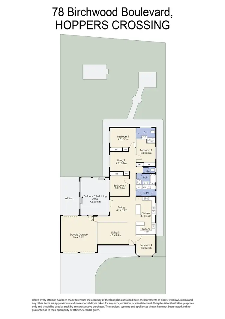 Floorplan of Homely house listing, 78 Birchwood Boulevard, Hoppers Crossing VIC 3029