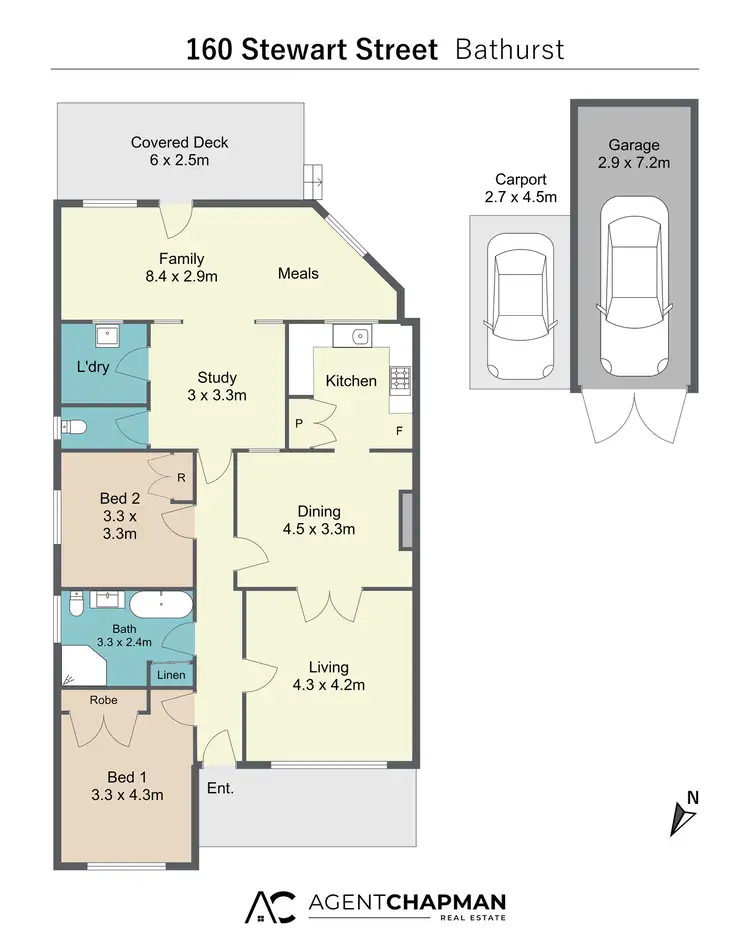 Floorplan of Homely house listing, 160 Stewart Street, Bathurst NSW 2795