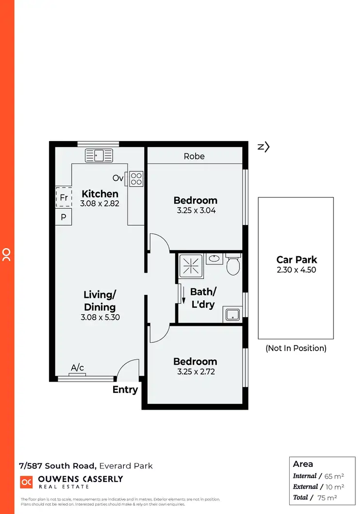 Floorplan of Homely unit listing, 7/587 South Road, Everard Park SA 5035