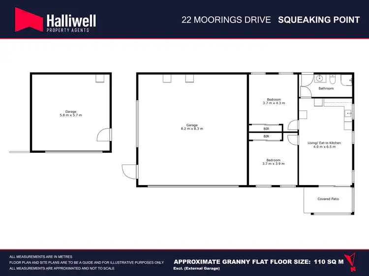 Floorplan of Homely rural property listing, 22 Moorings Drive, Squeaking Point TAS 7307