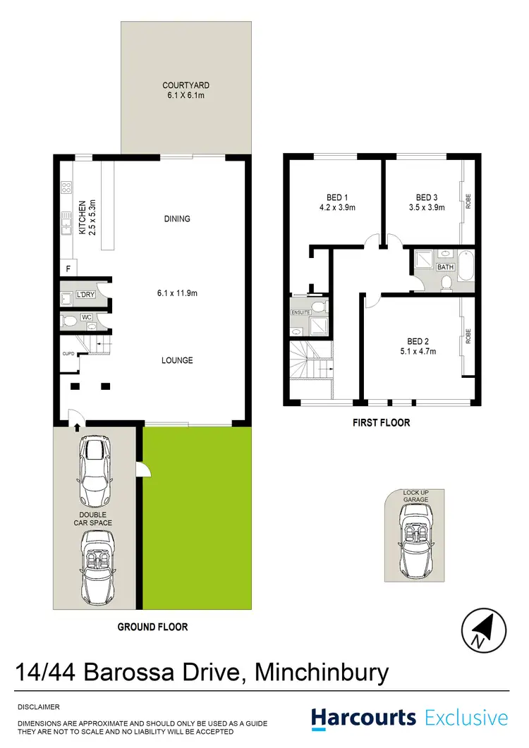 Floorplan of Homely unit listing, 14/44 Barossa Drive, Minchinbury NSW 2770