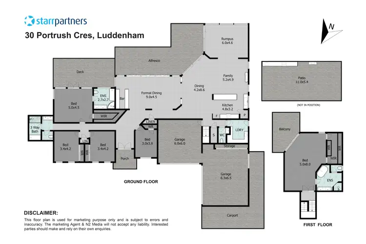Floorplan of Homely house listing, 30 Portrush Crescent, Luddenham NSW 2745
