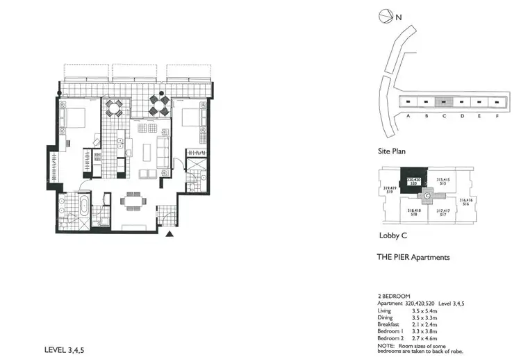 Floorplan of Homely apartment listing, 19 Hickson Road, Walsh Bay NSW 2000