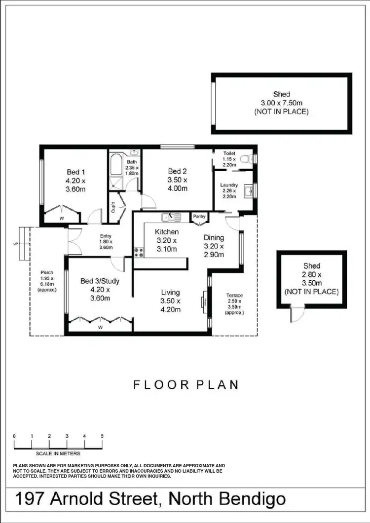 Floorplan of Homely house listing, 197 Arnold Street, North Bendigo VIC 3550