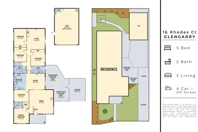 Floorplan of Homely house listing, 16 Rhodes Court, Glengarry VIC 3854