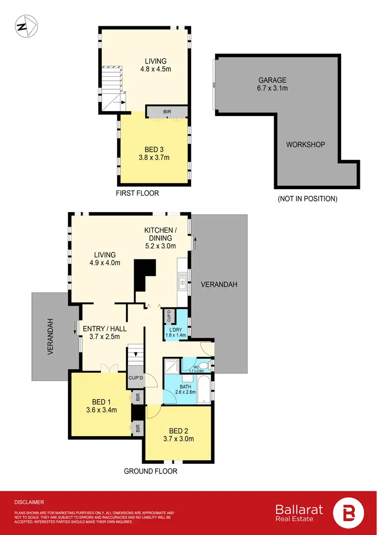 Floorplan of Homely house listing, 18 Robert Drive, Ballarat North VIC 3350