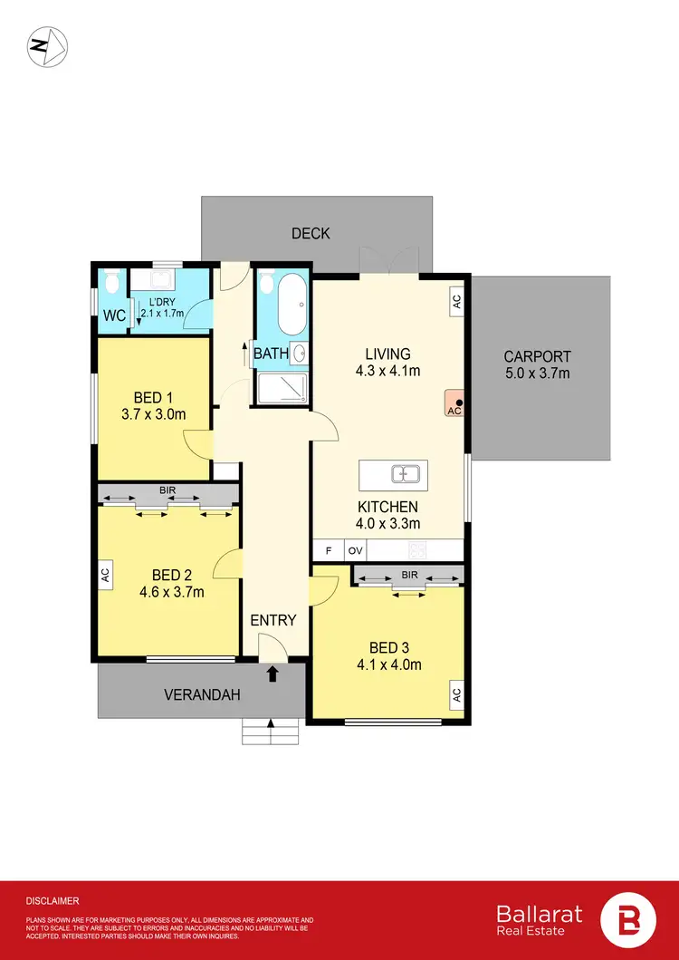 Floorplan of Homely house listing, 18 Lothair Street, Clunes VIC 3370