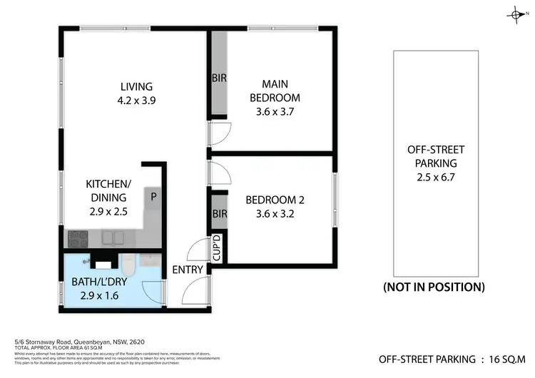 Floorplan of Homely unit listing, 5/6 Stornaway Road, Queanbeyan NSW 2620