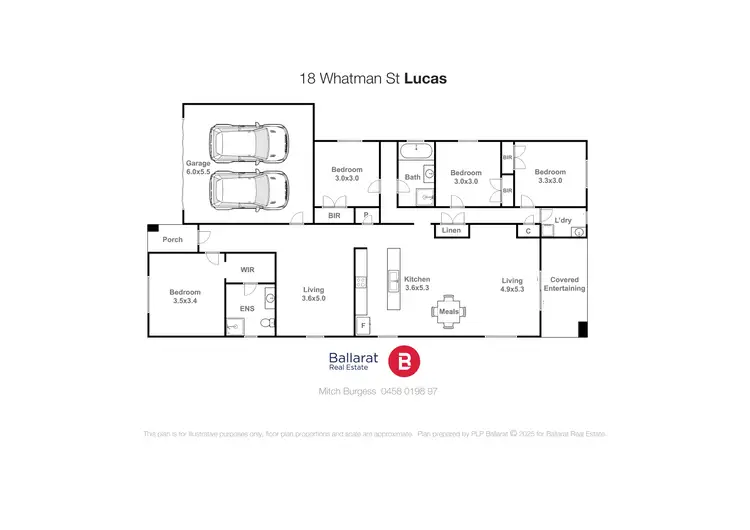 Floorplan of Homely house listing, 18 Whatman Street, Lucas VIC 3350