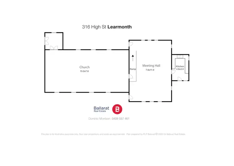 Floorplan of Homely house listing, 316 High Street, Learmonth VIC 3352