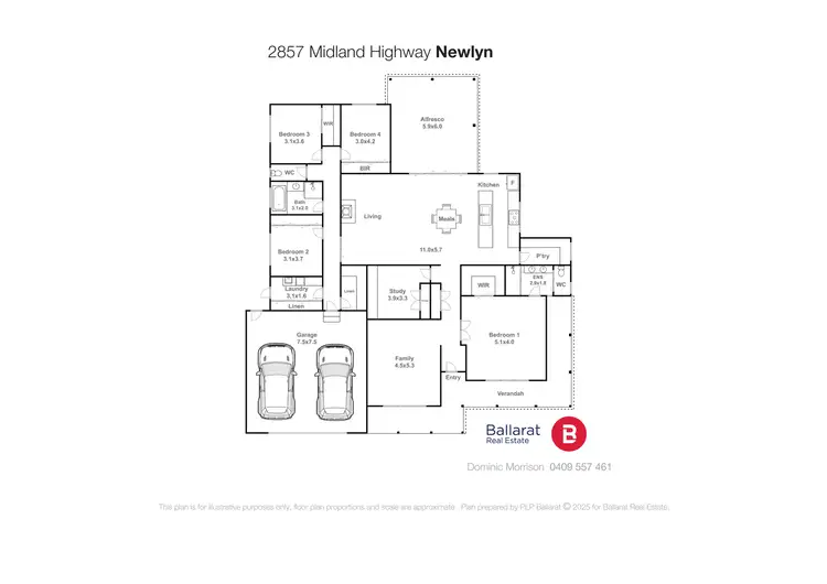 Floorplan of Homely house listing, 2857 Midland Highway, Newlyn North VIC 3364