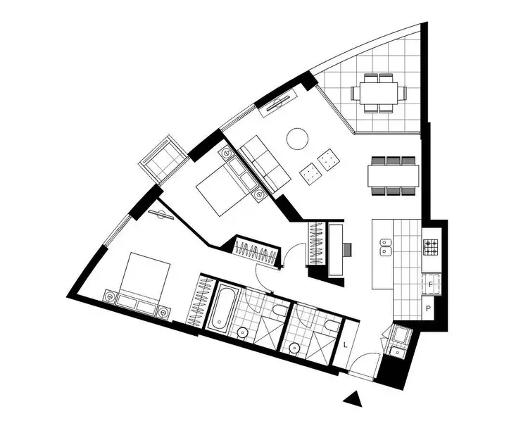 Floorplan of Homely apartment listing, 118/1A The Crescent, Glebe NSW 2037