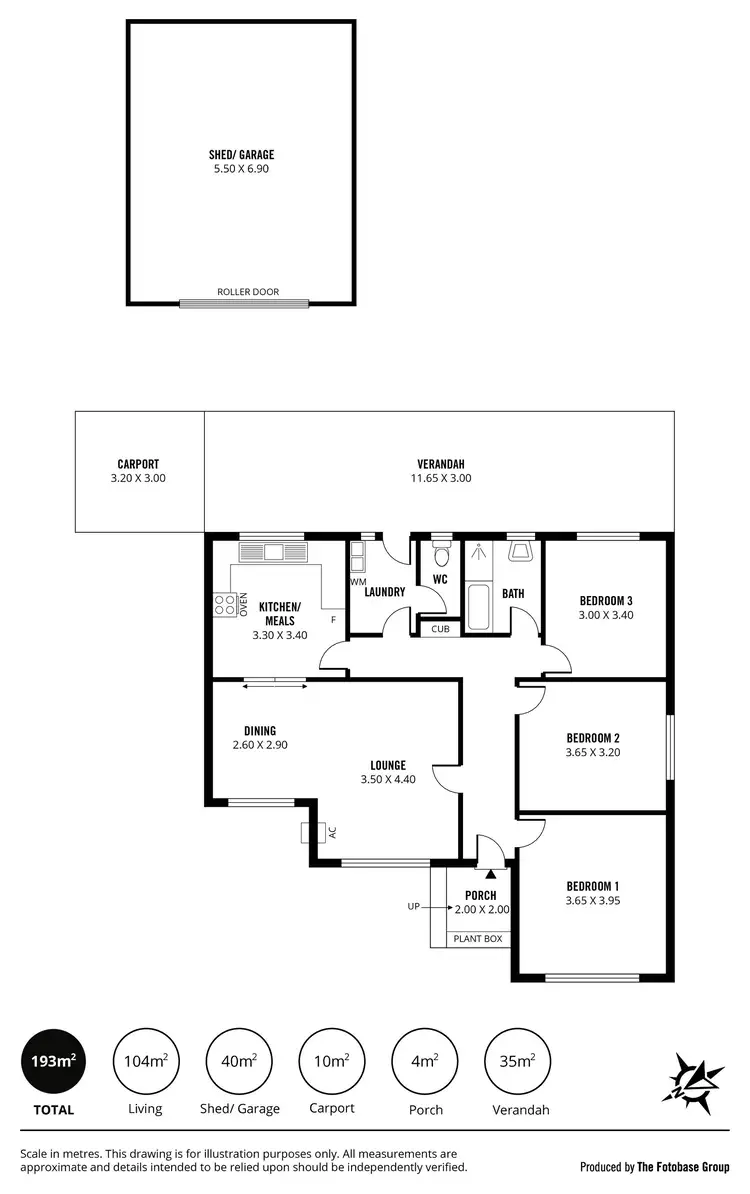 Floorplan of Homely house listing, 12 Briens Road, Northfield SA 5085