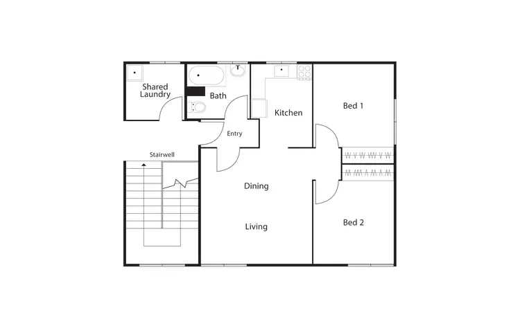Floorplan of Homely unit listing, 10/2 Walsh Place, Curtin ACT 2605