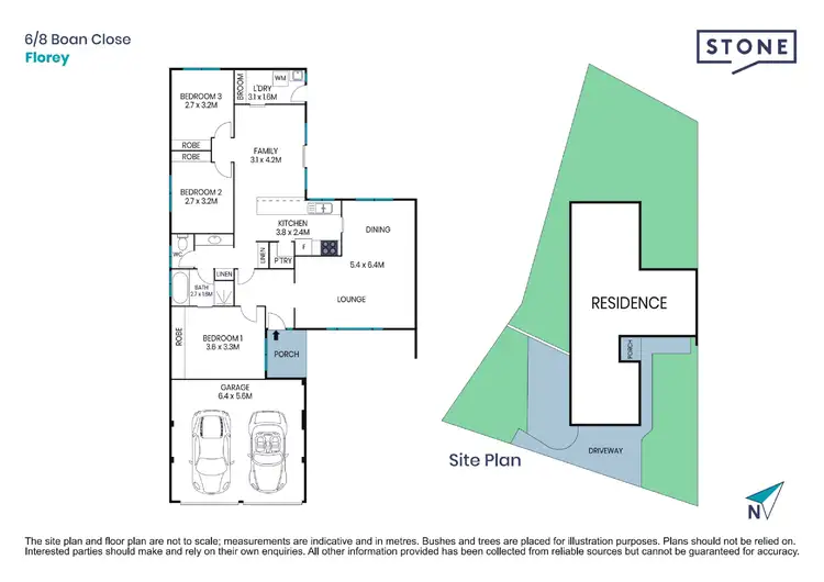 Floorplan of Homely townhouse listing, 6/8 Boan Close, Florey ACT 2615
