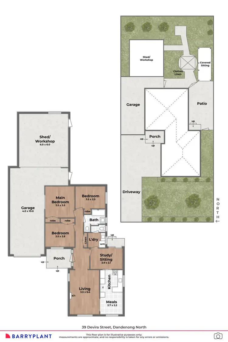 Floorplan of Homely house listing, 39 Devira Street, Dandenong North VIC 3175