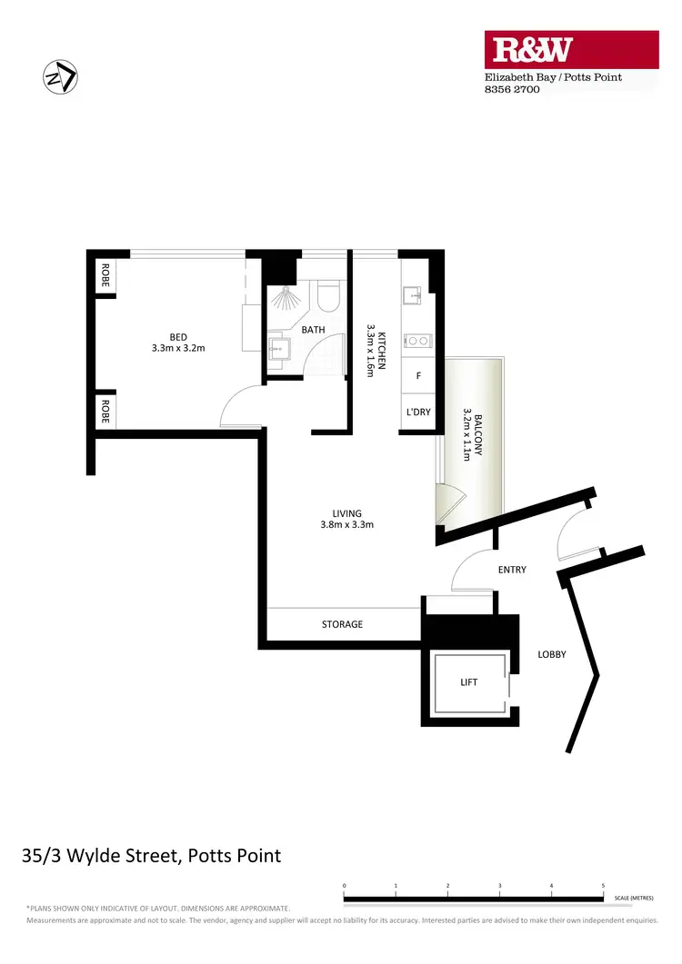 Floorplan of Homely apartment listing, 35/3 Wylde Street, Potts Point NSW 2011