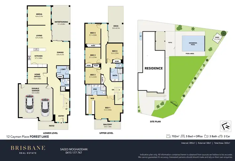 Floorplan of Homely house listing, 12 Cayman Place, Forest Lake QLD 4078