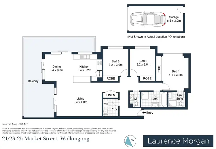 Floorplan of Homely apartment listing, 21/23-25 Market Street, Wollongong NSW 2500