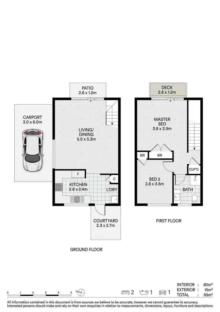 Floorplan of Homely townhouse listing, 2/108 Smith Road, Woodridge QLD 4114