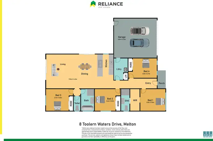 Floorplan of Homely house listing, 8 Toolern Waters Drive, Melton South VIC 3338