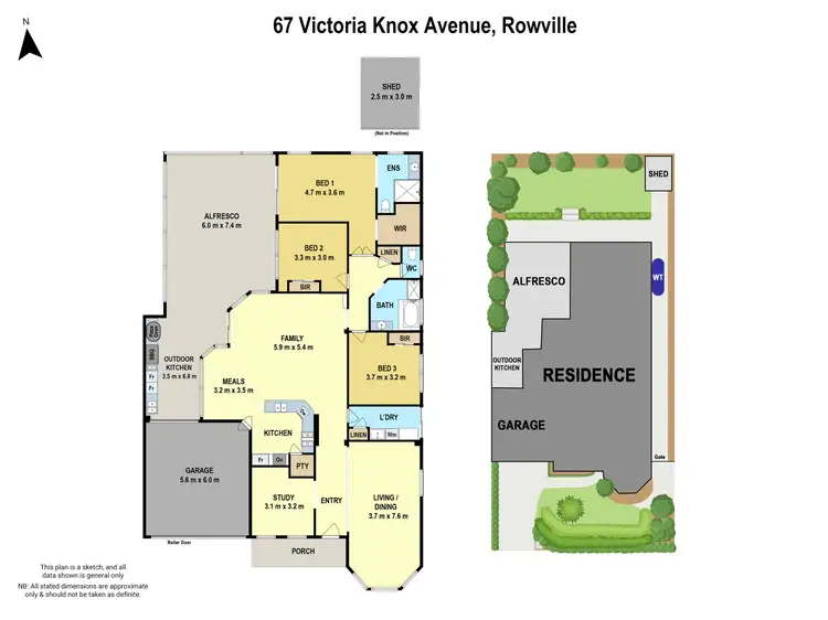 Floorplan of Homely house listing, 67 Victoria Knox Avenue, Rowville VIC 3178