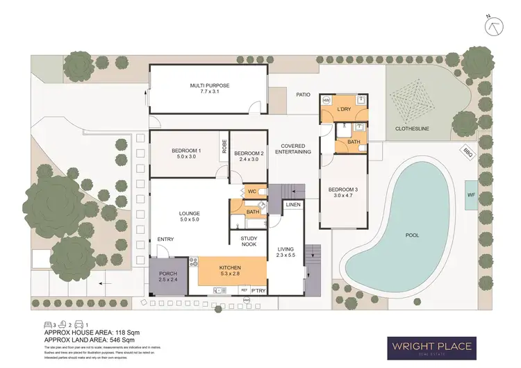 Floorplan of Homely house listing, 32 Lagoda Drive, Mount Coolum QLD 4573