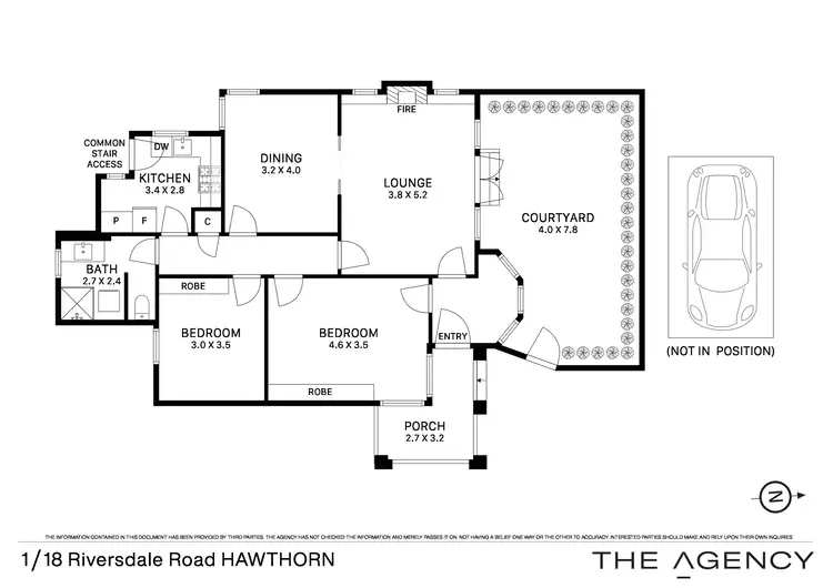 Floorplan of Homely apartment listing, 1/18 Riversdale Road, Hawthorn VIC 3122