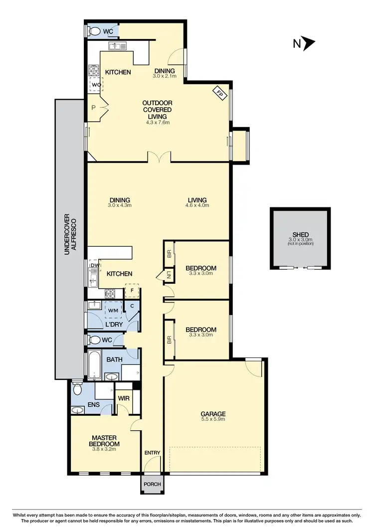 Floorplan of Homely house listing, 4 Corey Close, Deer Park VIC 3023