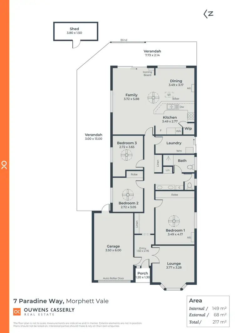 Floorplan of Homely house listing, 7 Paradine Way, Morphett Vale SA 5162