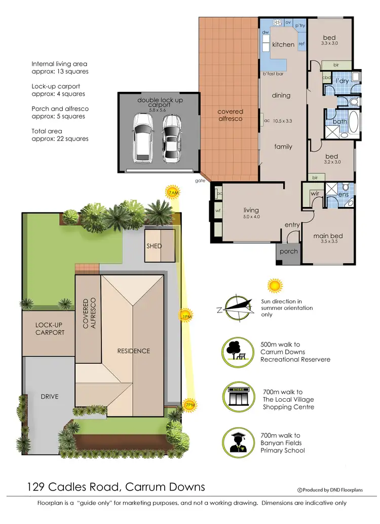 Floorplan of Homely house listing, 129 Cadles Road, Carrum Downs VIC 3201