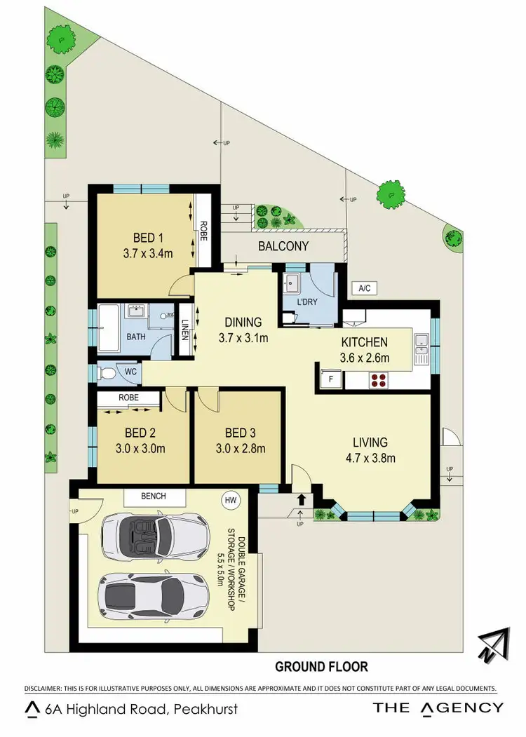 Floorplan of Homely villa listing, 6A Highland Road, Peakhurst NSW 2210