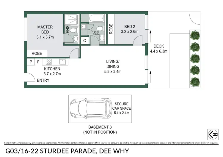 Floorplan of Homely apartment listing, G03/16-22 Sturdee Parade, Dee Why NSW 2099