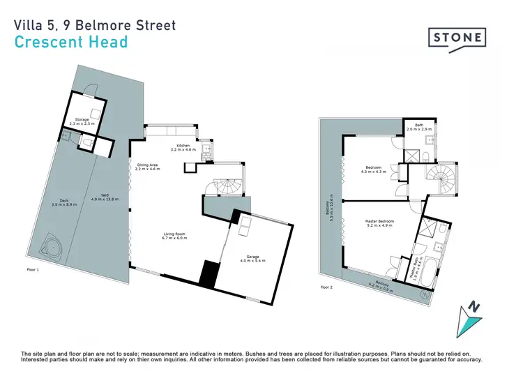 Floorplan of Homely villa listing, 5/9 Belmore Street, Crescent Head NSW 2440