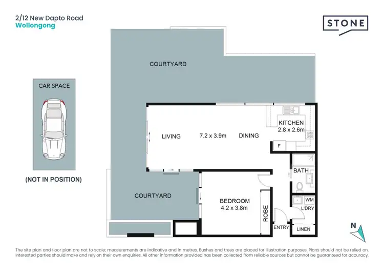 Floorplan of Homely apartment listing, 2/12 New Dapto Road, Wollongong NSW 2500
