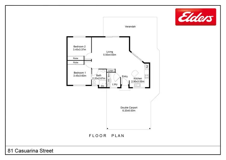 Floorplan of Homely house listing, 81 Casuarina Street, Katherine NT 850