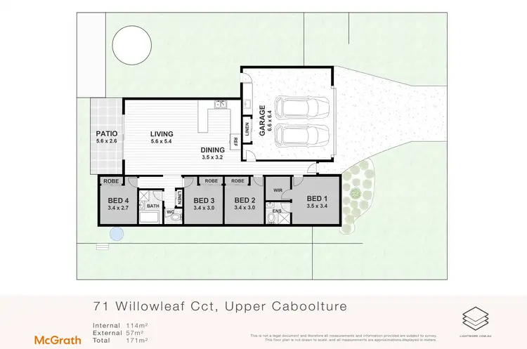 Floorplan of Homely house listing, 71 Willowleaf Circuit, Upper Caboolture QLD 4510