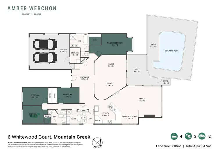 Floorplan of Homely house listing, 6 Whitewood Court, Mountain Creek QLD 4557