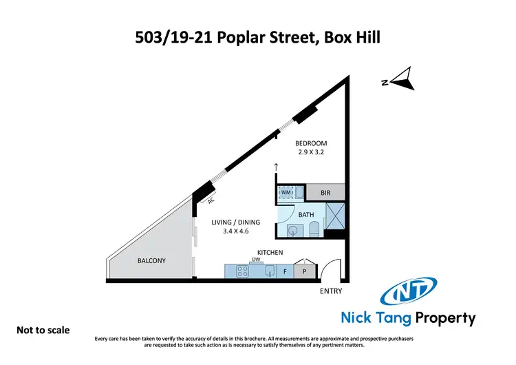 Floorplan of Homely apartment listing, 503/19-21 Poplar Street, Box Hill VIC 3128