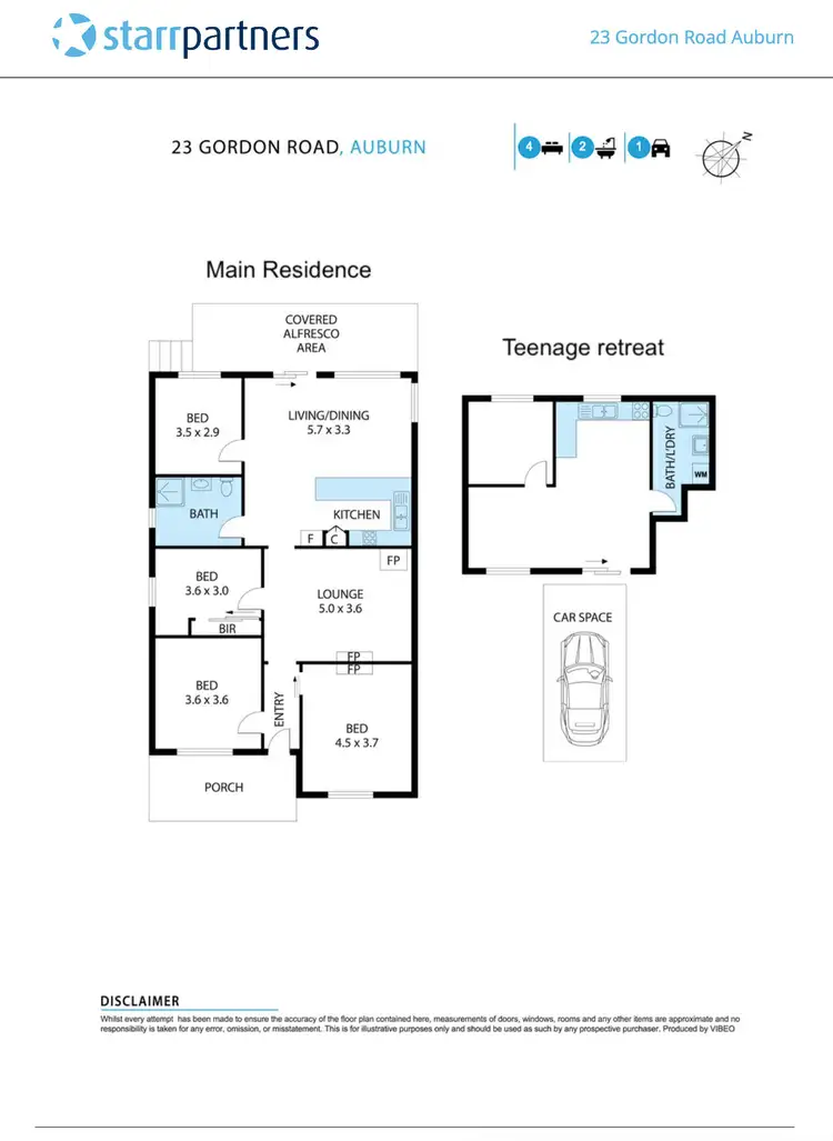 Floorplan of Homely house listing, 23 Gordon Road, Auburn NSW 2144