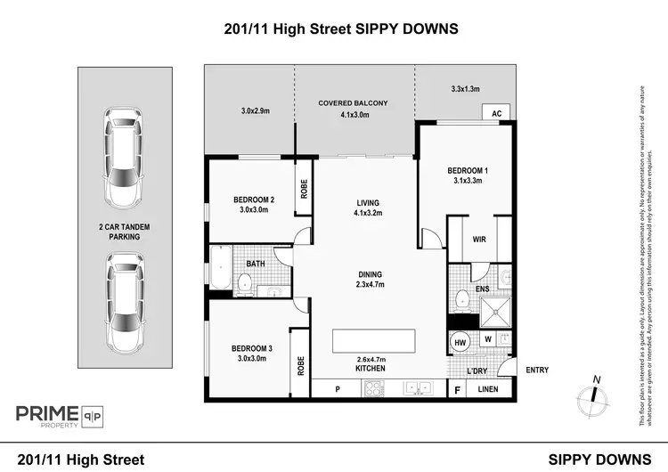 Floorplan of Homely unit listing, 201/11 High Street, Sippy Downs QLD 4556