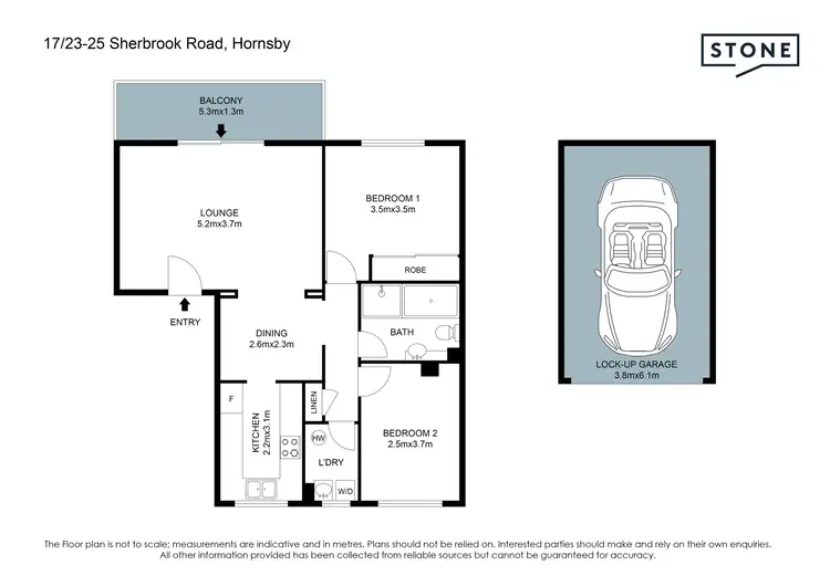 Floorplan of Homely apartment listing, 17/23-25 Sherbrook Road, Hornsby NSW 2077
