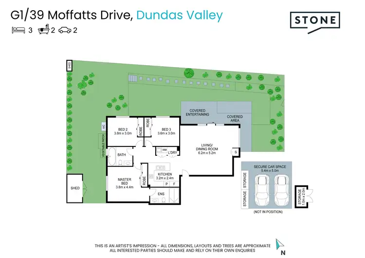 Floorplan of Homely apartment listing, G1/39 Moffatts Drive, Dundas Valley NSW 2117