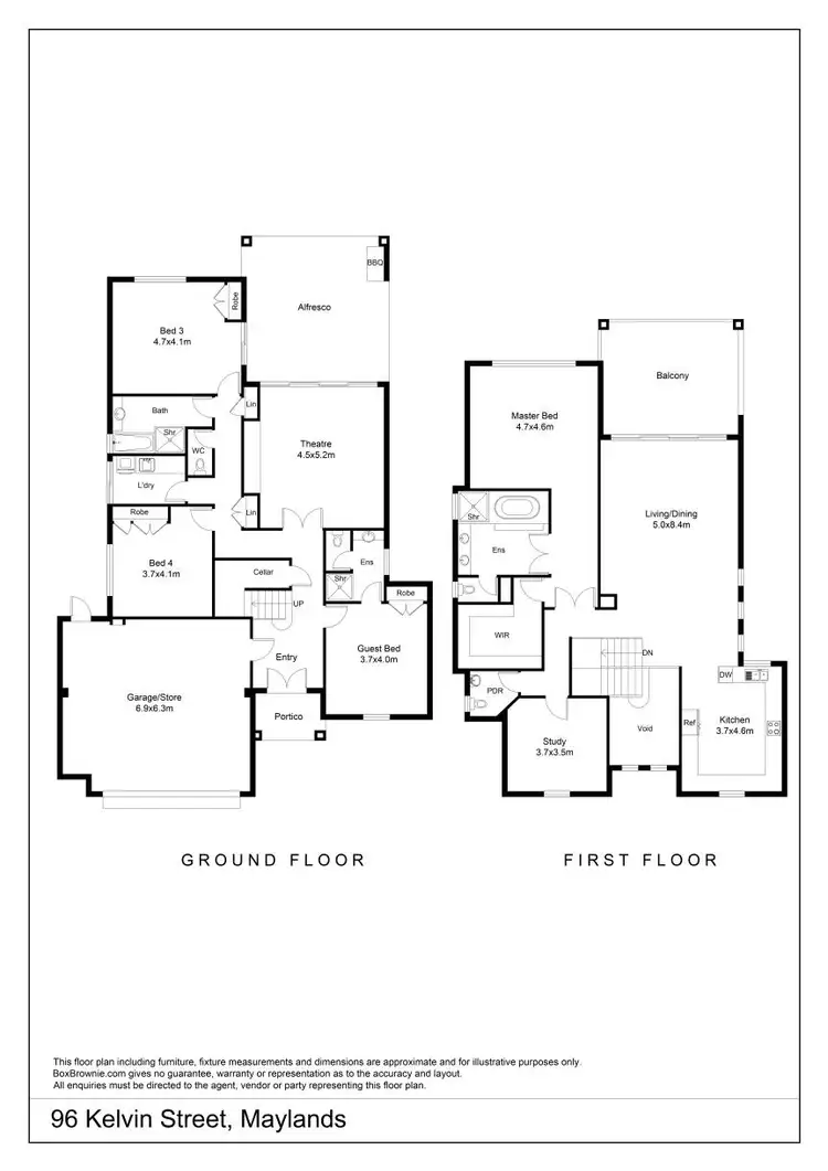 Floorplan of Homely house listing, 96 Kelvin Street, Maylands WA 6051