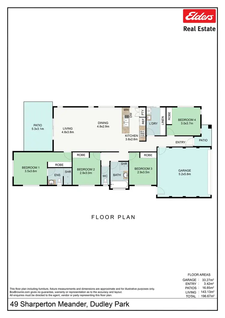 Floorplan of Homely house listing, 49 Sharperton Meander, Dudley Park WA 6210