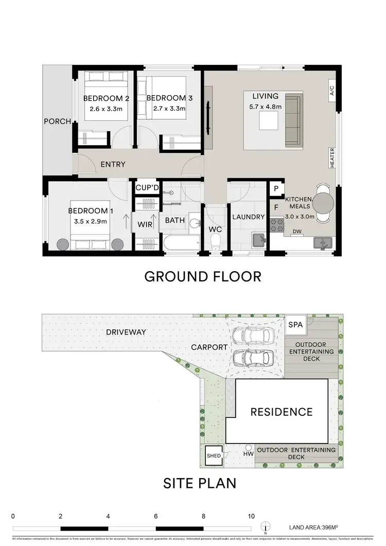 Floorplan of Homely townhouse listing, 2/2 Marcus Street, Highton VIC 3216