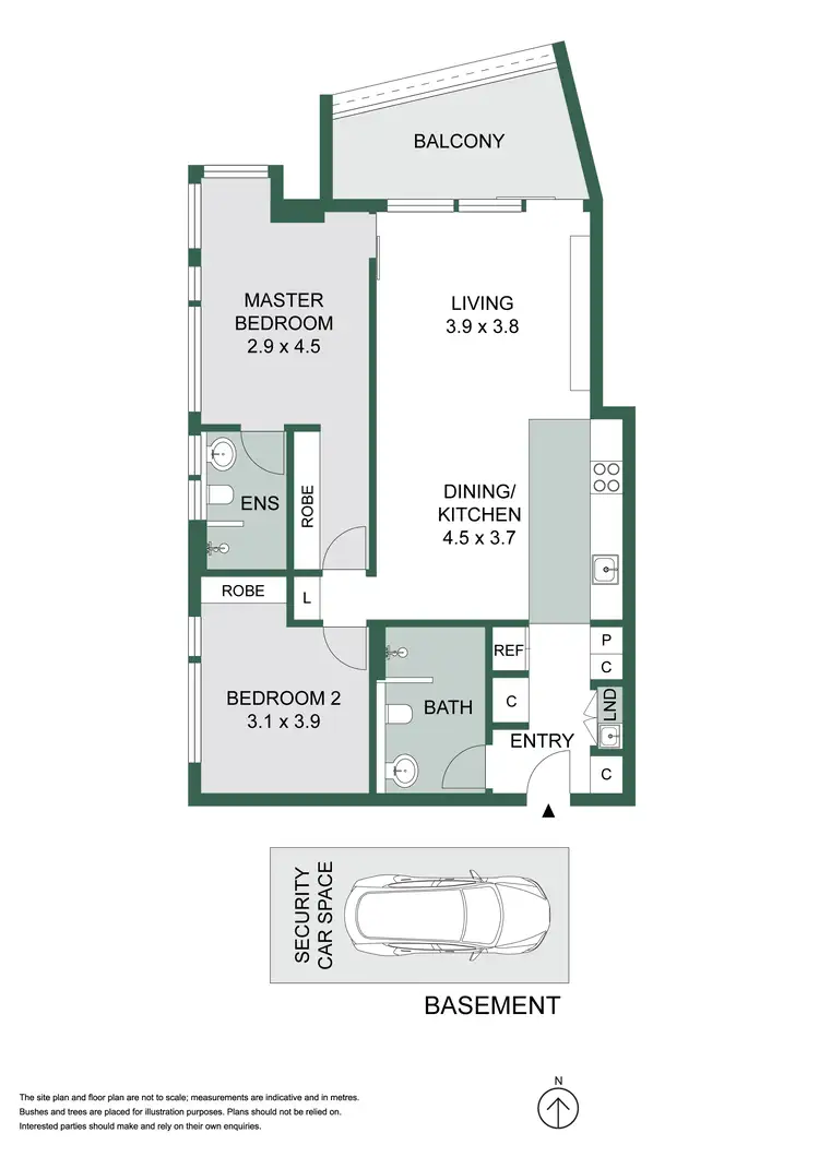 Floorplan of Homely apartment listing, 1001/1b Lawson Square, Redfern NSW 2016